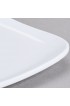 G.E.T. Enterprises White 6 Square Coupe Plate Melamine Plastic Siciliano Dinnerware Collection CS-6116-W-EC Pack of 4