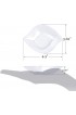 Kingrol 100 Count Mini Dessert Plates Clear Disposable Plates for Cakes Desserts Appetizers Snacks Tastings 4.5 x 3.62 x 0.87 Inch