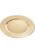 Kingrol 6 Pack 13 Inch Gold Charger Plates Round Dinner Chargers Heavy Duty and Reusable Decorative Plates for Wedding Party Elegant Place Setting Glam Table Decor