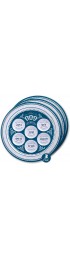 Ner Mitzvah Seder Plate for Passover Melamine 12" Passover Seder Plate Blue and White Marble Design Passover Plate 3 Pack
