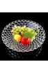 Sizikato 4pcs Clear Glass Snack Plate 6-Inch Dried Fruit Plate Dessert Plate for Home and KTV