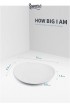 Sweese 150.401 Porcelain Dinner Plates 11 Inch Set of 4 White
