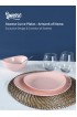 Sweese 150.408 Porcelain Dinner Plates 11 Inch Set of 4 Pink