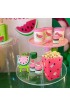 20 pcs Cartoon Melon Popcorn Boxes Snack Treat Boxes Candy Cookie Container for Kids Boys Girls J Watermelon Theme Birthday Favors Movie Night Party Supplies Decorations