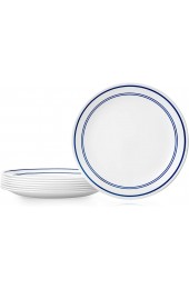 Corelle Classic Café Blue Dinner Plates 8-Piece