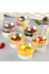 Dessert Cups Clear Plastic Cups,50 Pack Dessert Cups Clear Plastic Cups with Dome Lids,Party Cups Fruit Cups Snack Bowls for Iced Cold Drinks Ice Cream Cupcake Parfait 5 OZ