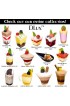 DLux 100 x 3 oz Mini Dessert Cups with Spoons Square Tall Clear Plastic Parfait Appetizer Cup Small Reusable Serving Bowl for Party Desserts Appetizers With Recipe Ebook
