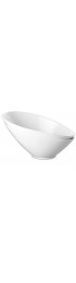 DOWAN Salad Bowls Mother's Day Gift 2 Packs Serving Bowls Porcelain 26 Ounce Pasta Bowls Elegant White Angled Ceramic Bowls for Salad Pasta Soup Rice Prep Ideal for Home and Restaurant