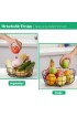 Fruit Basket Detachable 2-Tier Fruit Bowl for Kitchen Countertop Black Housen Solutions