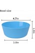 Fulong Dinnerware BPA Free Plastic Microwave and Dishwasher Unbreakable 12 oz PP Cereal Soup Dessert Bowl Set of 6 for Kids