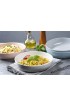 Kook Ceramic Pasta Bowl Set For Soups and Salads Serving Bowls Large Capacity Microwave & Dishwasher Safe Set of 4 40 oz