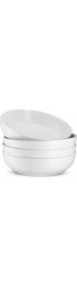 Kook Ceramic Pasta Bowl Set For Soups and Salads Serving Bowls Large Capacity Microwave & Dishwasher Safe Set of 4 40 oz