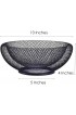 Metal Mesh Countertop Fruit Basket Small Candy Bowl GWEOBZ Black Round Decorative Bowl for Kitchen Counter 10 Inches Mesh