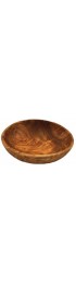 Naturally Med Olive Wood Dipping Bowl Round 3.5" L x 3.5" W