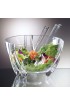 Prodyne Acrylic Salad Bowl with Servers Clear