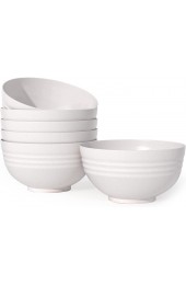 【Set Of 6】Unbreakable Cereal Bowls 25 OZ Wheat Straw Bowls Microwave and Dishwasher Safe BPA Free E-Co Friendly Bowl Beige Color for Cereal Serving Soup Oatmeal Pasta and Salad