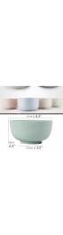 Snack Bowls,Set of 4 Rice Bowls,100% BPA-Free Wheat Straw Fiber Snack Bowls,Eco-friendly Safe Kitchen Bowl for Children Adult Support Microwave14 oz-4pack…