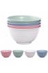 Unbreakable Cereal Bowls Brand 30 OZ Lightweight Wheat Straw Bowl for Rice Noodle Soup Snack Dishwasher & Microwave Safe BPA Free 4 Pack