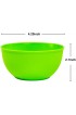 Youngever 9 Pack 10 Ounce Plastic Bowls Kids Plastic Bowls Set of 9 9 Rainbow Colors