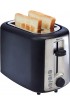 Basics 2 Slice Extra-Wide Slot Toaster with 6 Shade Settings Black