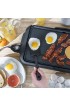 BELLA Electric Griddle w Warming Tray Make 8 Pancakes or Eggs At Once Fry Flip & Serve Warm Healthy-Eco Non-stick Coating Hassle-Free Clean Up Submersible Cooking Surface 10 x 18 Copper Black