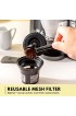 BELLA Single Serve Coffee Maker Dual Brew K-Cup Pod or Ground Coffee Brewer Adjustable Drip Tray for Personal Travel Mugs Large Removable Water Tank Black