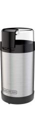 BLACK+DECKER Coffee Grinder One Touch Push-Button Control 2 3 Cup Bean Capacity Stainless Steel