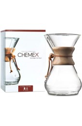 Chemex Pour-Over Glass Coffeemaker Classic Series 8-Cup Exclusive Packaging