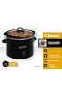 Crock-Pot 2-QT Round Manual Slow Cooker Black SCR200-B