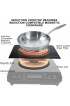 Duxtop Portable Induction Cooktop Countertop Burner Induction Hot Plate with LCD Sensor Touch 1800 Watts Black 9610LS BT-200DZ
