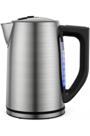 Electric Kettle Temperature Control Stainless Steel 1.7 L Tea Kettle BPA-Free Hot Water Boiler with LED Light Auto Shut-Off Boil-Dry Protection Keeping- Warm 1500W Fast Boiling