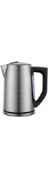Electric Kettle Temperature Control Stainless Steel 1.7 L Tea Kettle BPA-Free Hot Water Boiler with LED Light Auto Shut-Off Boil-Dry Protection Keeping- Warm 1500W Fast Boiling