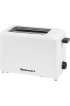Elite Gourmet ECT-1027 Cool Touch with 7 Temperature Settings & Extra Wide 1.25 Toaster 2 Slices White