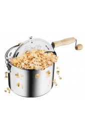 Great Northern Popcorn Original Stainless Steel Stove Top 6-1 2-Quart Popcorn Popper