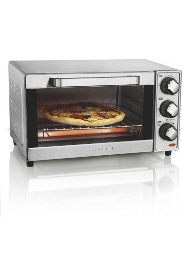 Hamilton Beach Countertop Toaster Oven & Pizza Maker Large 4-Slice Capacity Stainless Steel 31401