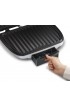Hamilton Beach Electric Indoor Grill 6-Serving Nonstick Easy Clean Plates Silver 25371