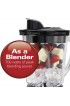 Hamilton Beach Power Elite Blender with 40oz Glass Jar and 3-Cup Vegetable Chopper 12 Functions for Puree Ice Crush Shakes and Smoothies Black and Stainless Steel 58149