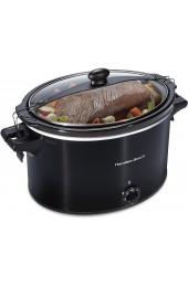 Hamilton Beach Slow Cooker Extra Large 10 Quart Stay or Go Portable With Lid Lock Dishwasher Safe Crock Black 33195