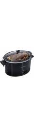 Hamilton Beach Slow Cooker Extra Large 10 Quart Stay or Go Portable With Lid Lock Dishwasher Safe Crock Black 33195