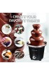 Nostalgia 24-Ounce Chocolate Fondue Fountain 1.5-Pound Capacity Easy to Assemble 3 Tiers Perfect for Nacho Cheese BBQ Sauce Ranch Liqueuers Black