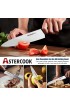 Astercook Knife Set with Built-in Sharpener Block Dishwasher Safe Kitchen Knife Set with Block 14 Pcs High Carbon Stainless Steel Block Knife Set with Self Sharpening and 6 Steak Knives Black…