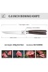 Boning Knife imarku German High Carbon Stainless Steel Professional Grade Boning Fillet Knife 6-Inch Professional Boning knife Pakkawood Handle for Meat and Poultry