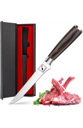 Boning Knife imarku German High Carbon Stainless Steel Professional Grade Boning Fillet Knife 6-Inch Professional Boning knife Pakkawood Handle for Meat and Poultry