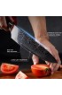 Chef Knife 8 Inch Kitchen Knife Professional Japanese AUS-10V Super Stainless Steel Chefs Knife with Ergonomic Handle Durable Sharp Cooking Knife with Gift Box.