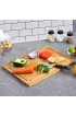 Extra Large Cutting Board 17.6 Bamboo Cutting Boards for Kitchen with Juice Groove and Handles Kitchen Chopping Board for Meat Cheese board Heavy Duty Serving Tray XL Empune