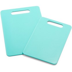GreenLife 2 Piece Cutting Board Kitchen Set Dishwasher Safe Extra Durable Turquoise