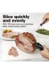 Hamilton Beach Set Electric Carving Knife for Meats Poultry Bread Crafting Foam and More Storage Case and Serving Fork Included Black 74277