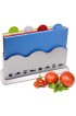Index Color-Coded Cutting Boards Set with Holder for Kitchen Plastic Dishwasher Safe Christmas Gift