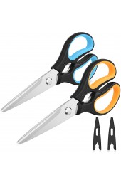 Kitchen Scissors iBayam 2-Pack Kitchen Shears 9 Inch Heavy Duty Dishwasher Safe Food Scissors Multipurpose Stainless Steel Sharp Cooking Scissors for Kitchen Chicken Poultry Fish Meat Herbs