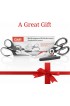 Kitchen Shears by Gidli Lifetime Replacement Warranty- Includes Seafood Scissors As a Bonus Heavy Duty Stainless Steel Multipurpose Ultra Sharp Utility Scissors